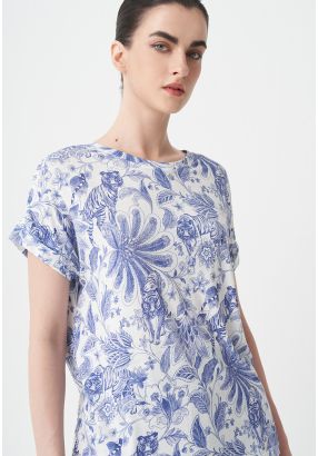 Printed Crew Neck T-shirt