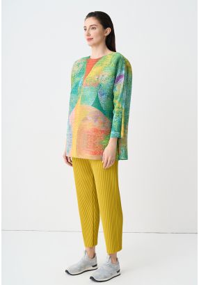 Single Tone Pleated Trouser