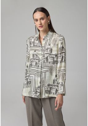 Long Sleeve Printed Shirt