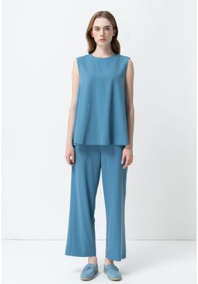 Solid Straight Fit Casual Trouser