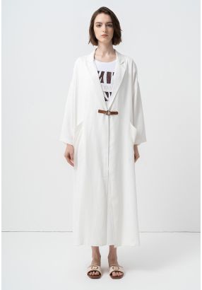 Solid Oversize Maxi Open Abaya 