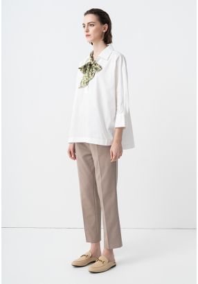 Solid Straight Fit Trouser