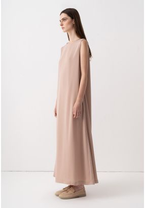 Sleeveless Single Tone Maxi Dress