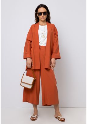 Wide Leg High Waist Trouser