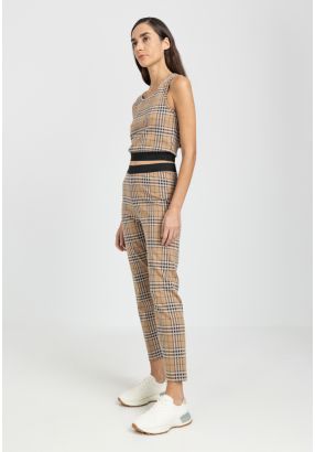 Check High Waist Leggings