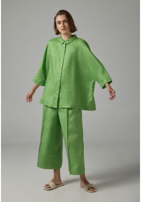 Wide Leg Basic Trousers