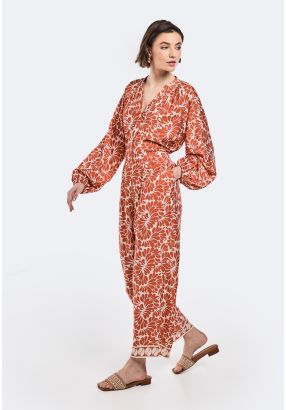 Printed Straight Cut Trousers