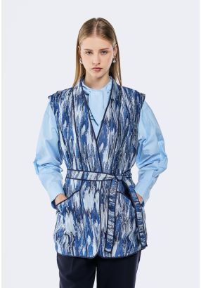 Textured Jacquard Vest