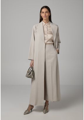 Solid Wide Leg Trousers