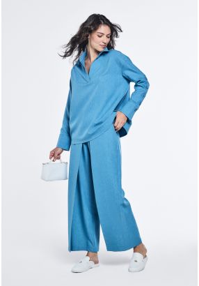 Overlay Wide Leg Trousers