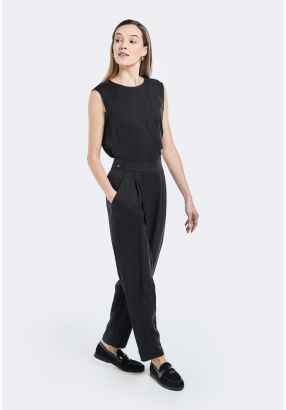Crinkled Wrap Trousers