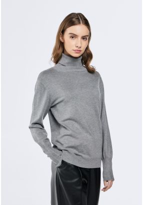 Knitted High Neck Top