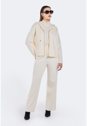 Solid Knitted Trousers