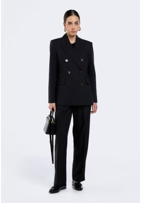 High Waist Pleated Trousers