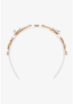 Embellished Metallic Headband