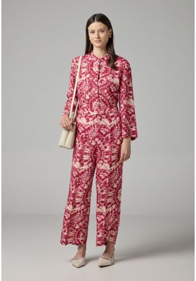 Printed Elasticated Waist Trousers