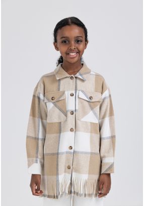 Plaid Fringes Shirt