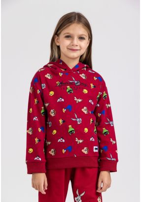 WB Printed Characters Hoodie