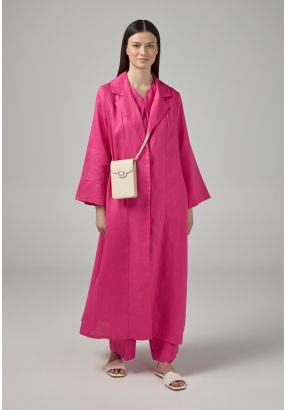 Single Breasted Linen Abaya