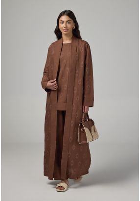 Solid Maxi Open Abaya