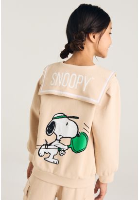 Snoopy Puritan Collar Sweater