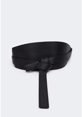 Tie Waist Wide Belt