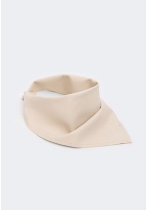 Solid PU Leather Scarf