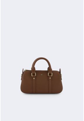 Solid PU Leather Handbag