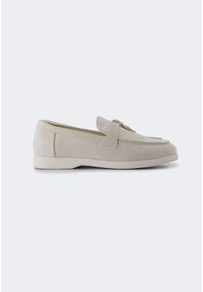 PU Leather Detailed Loafers