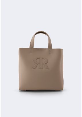 Top Handle Embossed Handbag
