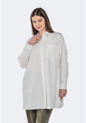 Oversized Drop Shoulder Solid Shirt