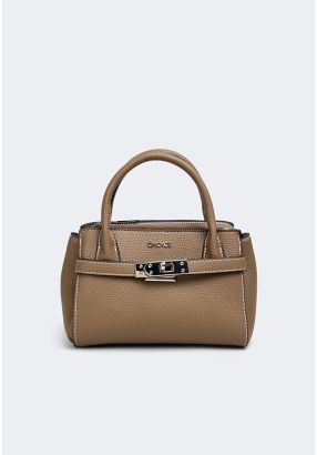 Iconic Metallic Turn lock Handbag