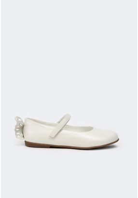 Butterfly Embellished Flat Strap Shoes