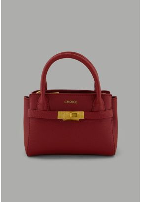 Iconic Metallic Turn lock Handbag