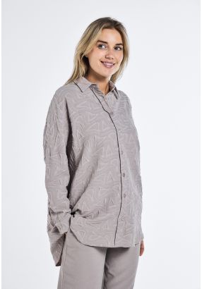 Solid Jacquard Shirt