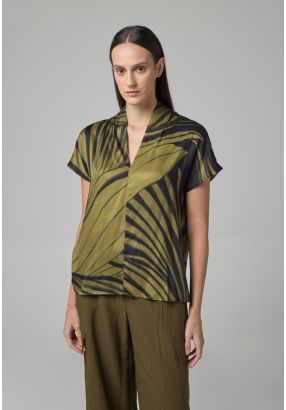 V- Neck Printed Top