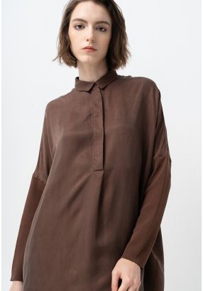 Solid Oversized Drop Shoulders Shirt