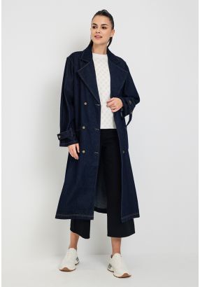 Double Breasted Denim Jacket