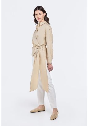 Gold Buttons Embellished Trousers