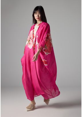 Floral Printed Oversize Abaya