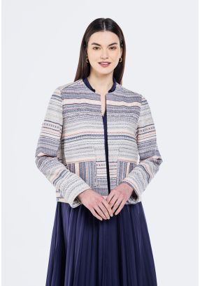 Multi Color Handloom Jacket