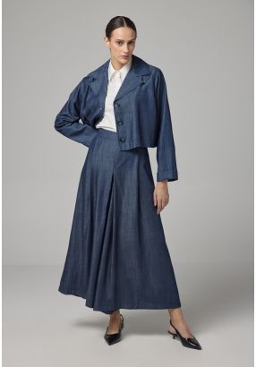 Denim Palazzo Trousers