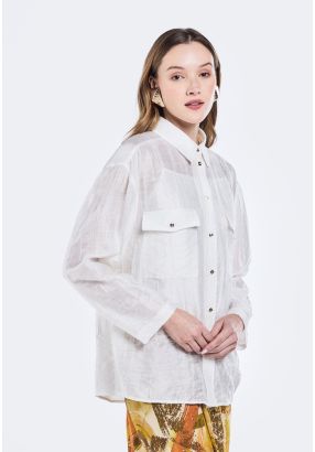 Transparent Crinkled Shirt (2 PCS)