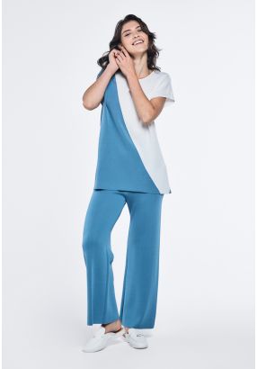 Knitted Wide Leg Trousers