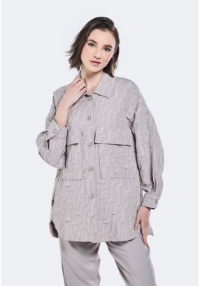 Jacquard Multi-Pockets Shirt