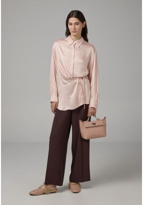 Basic Straight Wide Leg Trousers