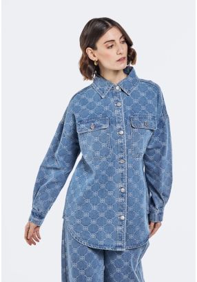 Monogram Jacquard Denim Jacket