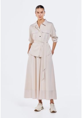 Solid Flared Skirt