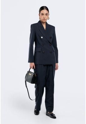 High Waist Pleated Trousers