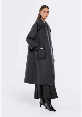 Contrast Piping Overcoat